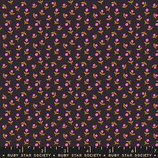 PREORDER ITEM - EXPECTED OCTOBER 2025: Catnap by Alexia Marcelle Abegg of Ruby Star Society Sprout Black    RS4103.21 Cotton Woven Fabric