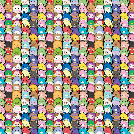 PREORDER ITEM - EXPECTED DECEMBER 2025: Licensed Squishmallows SQ1007-99 Cotton Woven Fabric