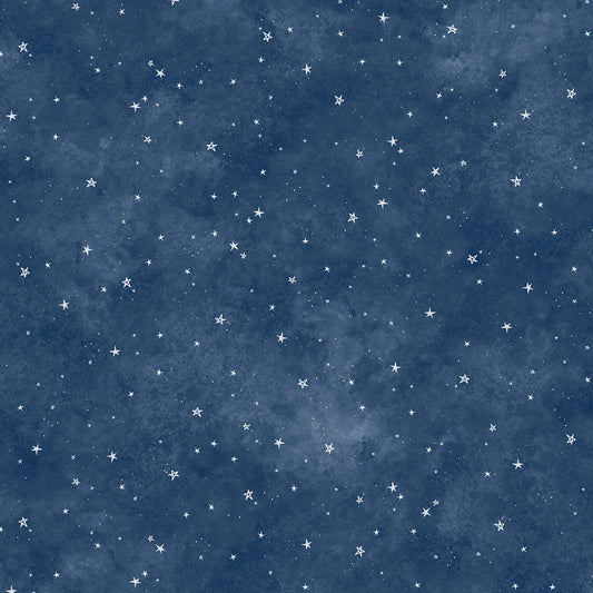 PREORDER ITEM - EXPECTED SEPTEMBER 2025: Celestial Seasons by Jacqueline Wild Starry Sky    CSEA5993-DB Cotton Woven Fabric