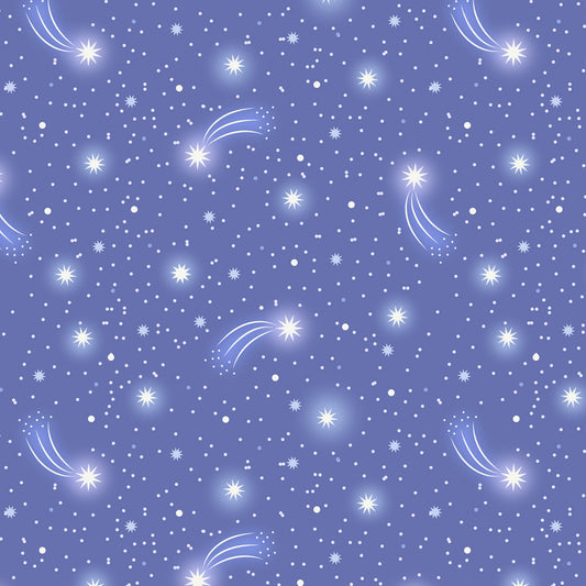 New Arrival: Glow Fairies (Glow in the Dark) Starry Sky on Dusk    A871.1 Cotton Woven Fabric