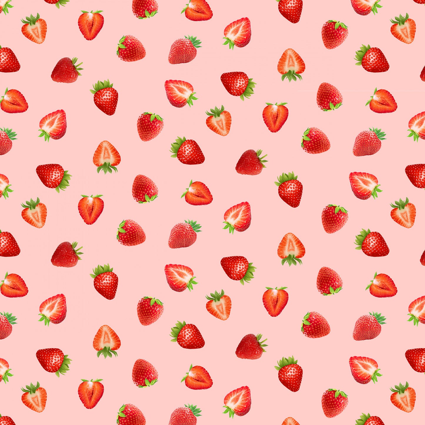 Berry Sweet Strawberries Pink    CD3405-PINK Cotton Woven Fabric