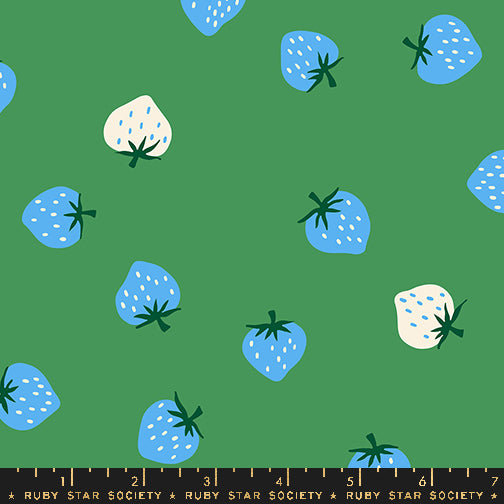 Strawberry by Kimberly Kight of Ruby Star Society Strawberry Toss Broccolini    RS3085.19 Cotton Woven Fabric