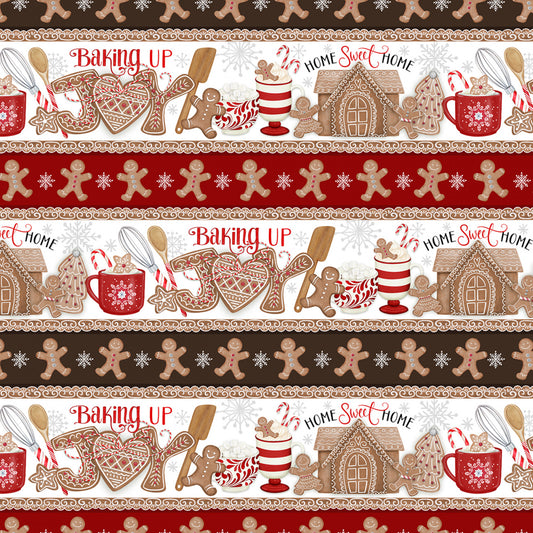 PREORDER ITEM: Baking Up Joy by Danielle Leone Stripe    27704-132 Cotton Woven Fabric