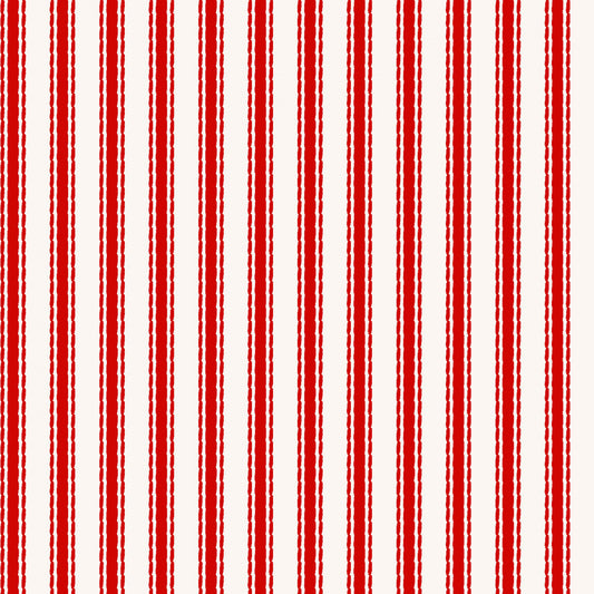 Let's Go Digital Stripe Red Y4470-82 Cotton Woven Fabric