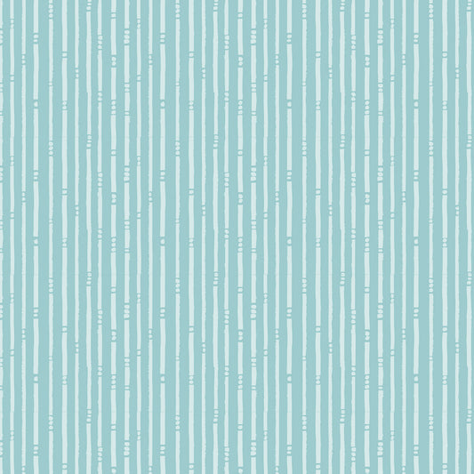Serenity Blooms by Ginger Deverell Stripes Blue SR24518 Cotton Woven Fabric