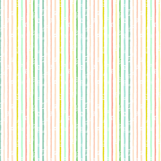 Serenity Blooms by Ginger Deverell Stripes Multi SR24520 Cotton Woven Fabric