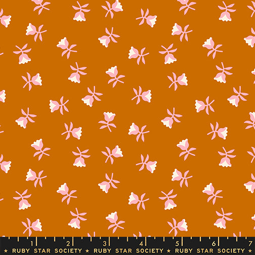 PREORDER ITEM EXPECTED IN MARCH 2026: Mystic Fable by Alexia Marcelle Abegg of Ruby Star Society Sweetflower Cinnamon    RS4151.16 Cotton Woven Fabric