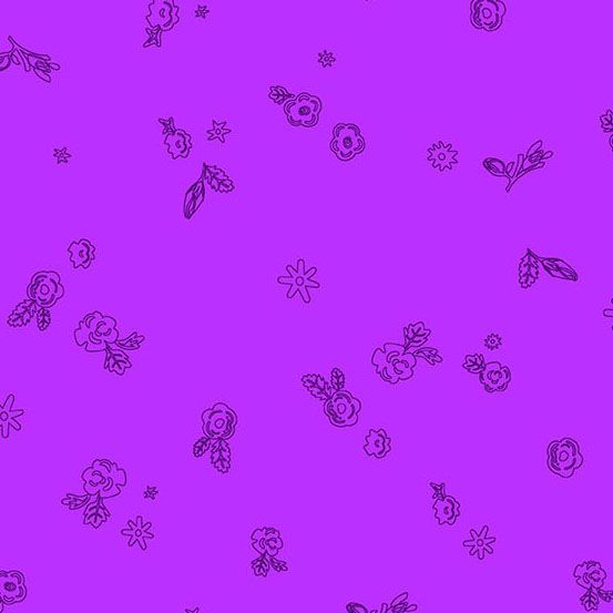 Preorder September 2026: Color Camp Bloom Glass Sprig Amethyst 10425-P by Alison Glass