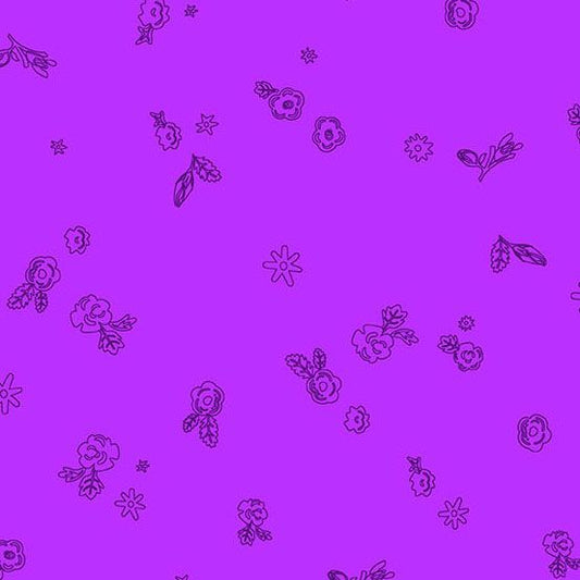 Preorder September 2026: Color Camp Bloom Glass Sprig Amethyst 10425-P by Alison Glass