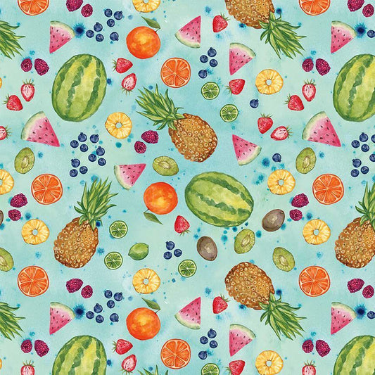 Preorder April 2026: Fruity Popsicles Tropical Fruits YVETTE-CD4291 Blue by Yvette St. Amant