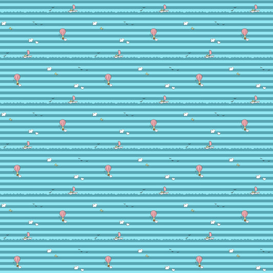 Preorder Feb 2027: Peanuts Beach Vibes Stripe Teal P1038-64