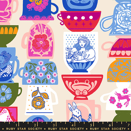 PREORDER ITEM - EXPECTED OCTOBER 2025: Hello Alice by Sarah Watts of Ruby Star Society Tea Party Shell    RS2122.11 Cotton Woven Fabric