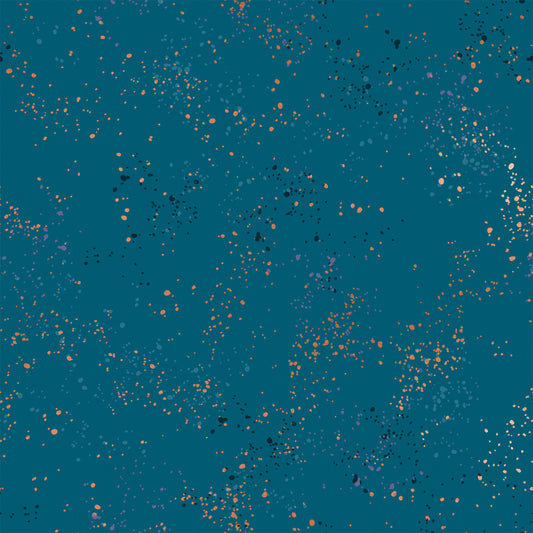 Speckled by Rashida Coleman of Ruby Star Society Teal Metallic    RS5027.53M Cotton Woven Fabric