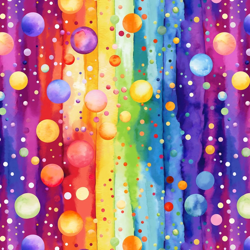 PREORDER ITEM EXPECTED IN JANUARY 2026: Bubble Pops Digital 108" by Tango Twist Texture Multi  108” Wideback   BQ4418-35 Cotton Woven Fabric