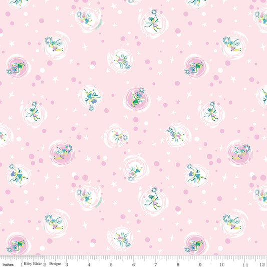 Forever Neverland by Jill Howarth Tink Pink C15904-PINK Cotton Woven Fabric