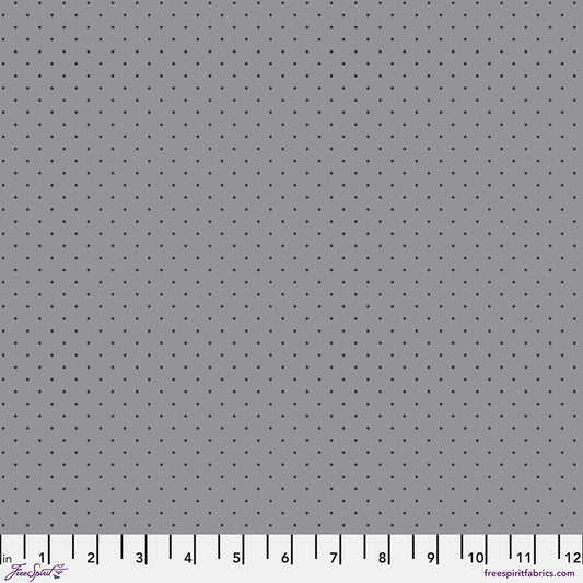 PREORDER ITEM - EXPECTED OCTOBER 2025: Tula Pink Graywork True Colors Tiny Dots Shadow    PWTP185.SHADOW Cotton Woven Fabric
