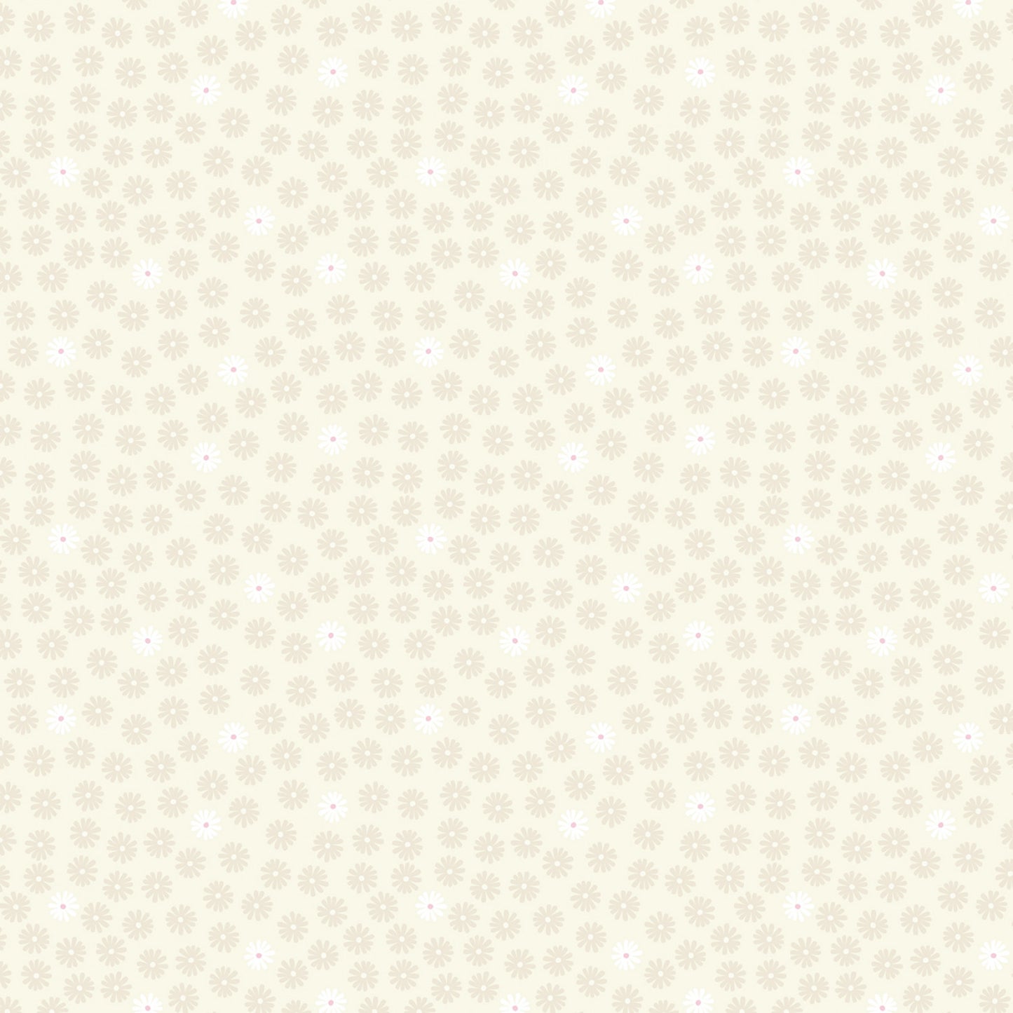 New Arrival: Glow Fairies (Glow in the Dark) Tiny Glow Daisy on Cream    A869.1 Cotton Woven Fabric