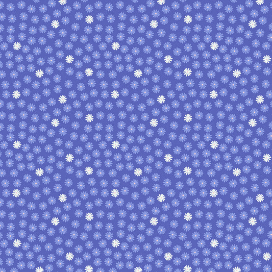 Glow Fairies (Glow in the Dark) Tiny Glow Daisy on Preiwinkle A869.3 Cotton Woven Fabric