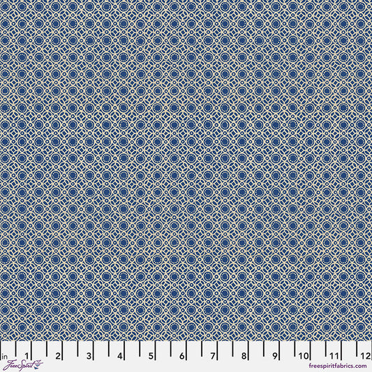 Tim Holtz Eclectic Element Palette Tiny Print Indigo    PWTH298.INDIGO Cotton Woven Fabric
