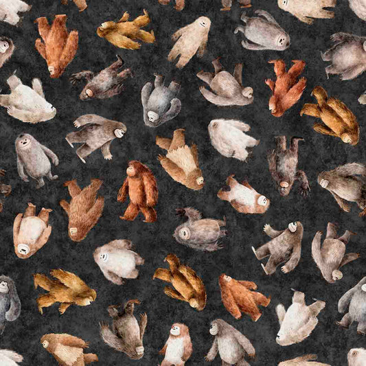 Bigfoot by Morris Creative Group Toss Charcoal    30993J Cotton Woven Fabric