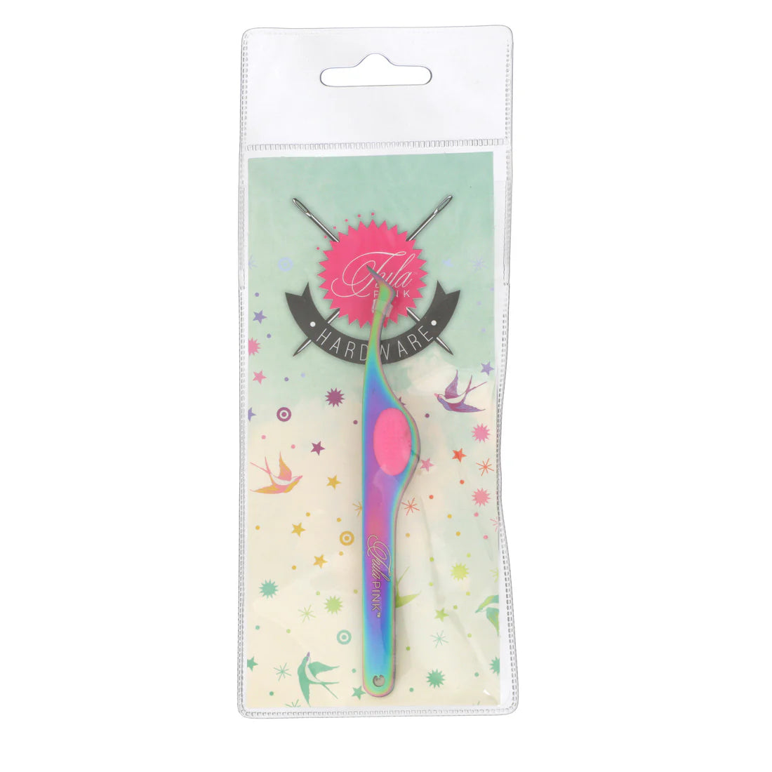 Tula Pink Swiss Style Angle Tweezer TP507T