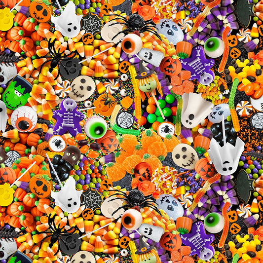 New Arrival: I Boo What I Want Trick or Treat Candies    BOO-CD2937-TRICK Cotton Woven Fabric