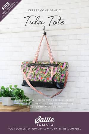 New Arrival: Tula Pink Purse Hardware Tula Tote Paper Pattern    LST306 Pattern