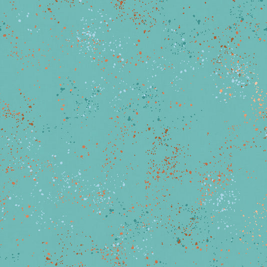 Speckled by Rashida Coleman of Ruby Star Society Turquoise Metallic    RS5027.72M Cotton Woven Fabric