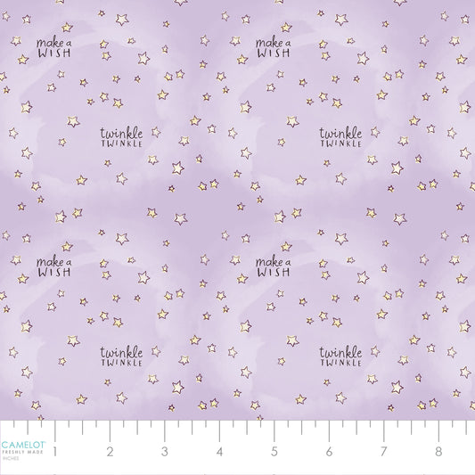Care Bears Make a Wish Twinkle Twinkle Light Purple 44011107-02 Cotton Woven Fabric