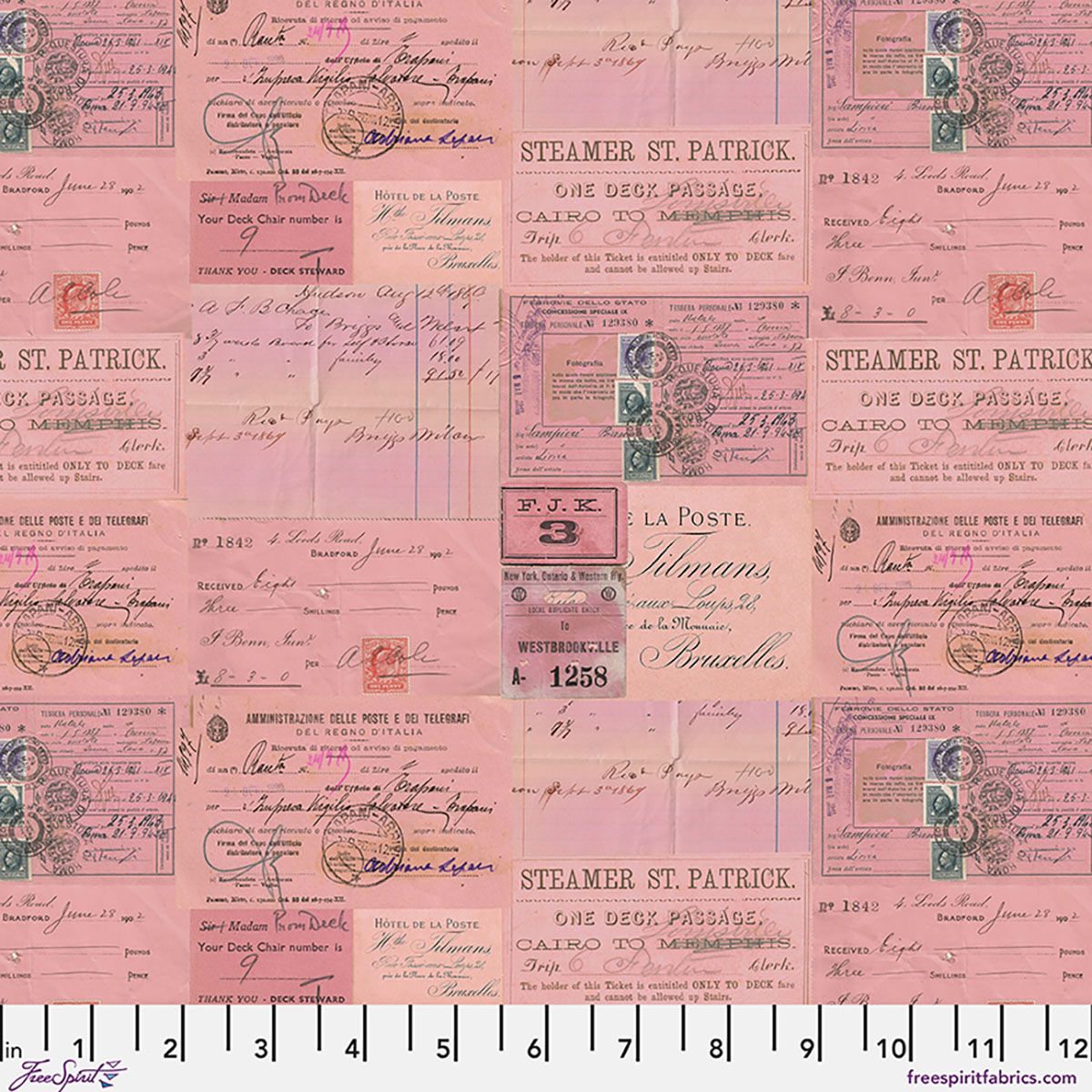 Preorder April 2026: Palette Canvas Cloth Pink Ephemera Canvas CCTH020.PINK by Tim Holtz