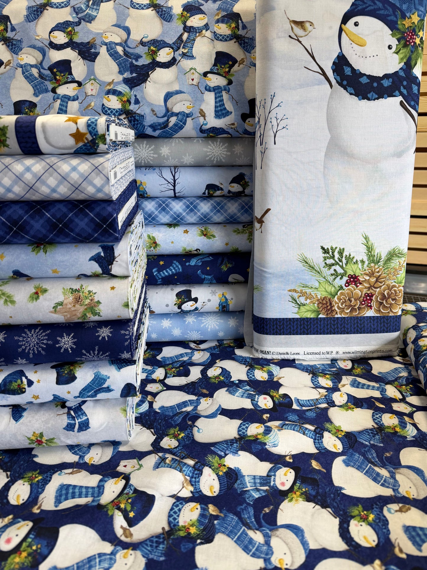 Let It Snow-Man Packed Snowman Light Blue 27753-440 by Danielle Leone
