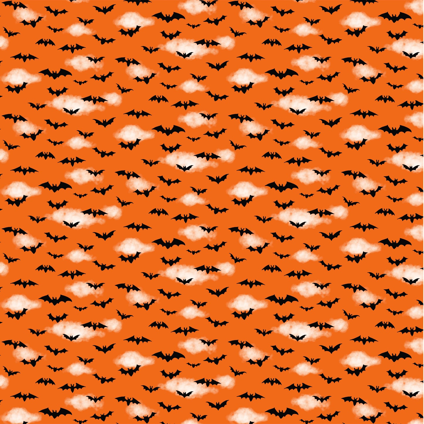 Preorder April 2027: Spooky Estate Little Bats Orange 55868-3 by Katherine Quinn