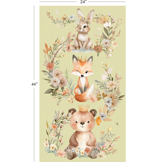 Preorder October 2026: Sagebrush Babies Multi Sagebrush Babies 24" Animal Panel 55250207P-01 by Ramona Murdock
