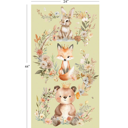 Preorder October 2026: Sagebrush Babies Multi Sagebrush Babies 24" Animal Panel 55250207P-01 by Ramona Murdock