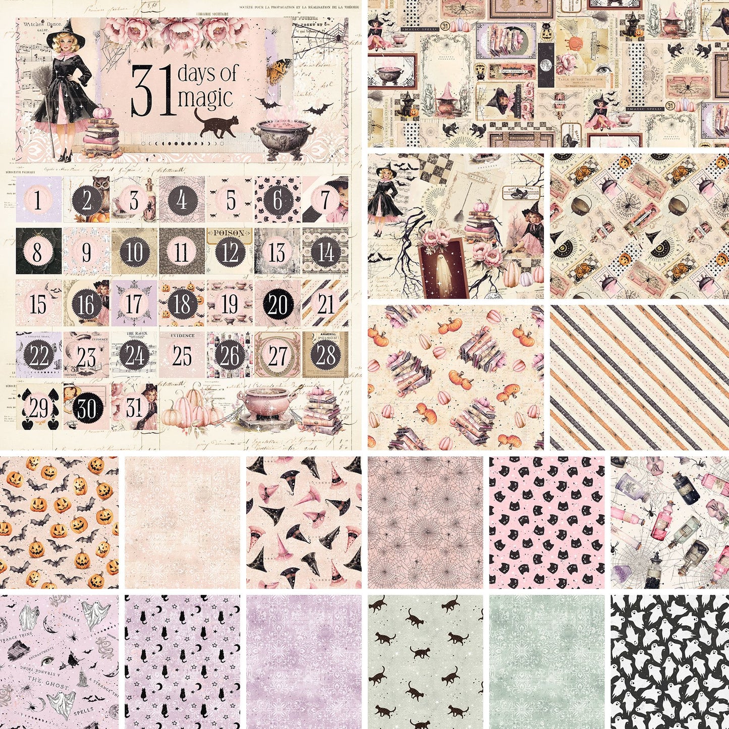 Preorder June 2027: Magic Spells HY Bundle of 17 Prints and 1-36" Panel