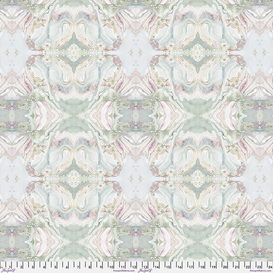 Brushstrokes by Shell Rummel Underwater Reflections Multi    PWSR088.MULTI Cotton Woven Fabric