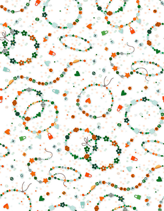 Showgirl Era Friendship Bracelets White 12026486 Cotton Woven