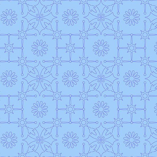 Preorder August 2026: Color Camp Dusk Leatherwork Light Cobalt 10429-B by Alison Glass