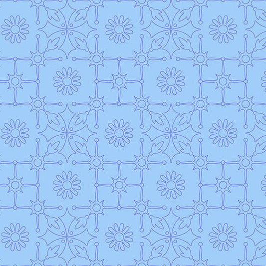 Preorder August 2026: Color Camp Dusk Leatherwork Light Cobalt 10429-B by Alison Glass