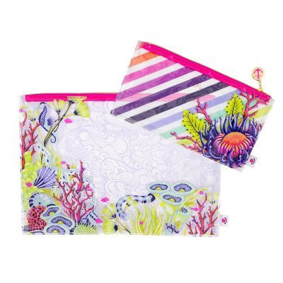 Preorder March 2026: Floral Reef Bag Pencil Pouch and Medium Bags by Tula Pink