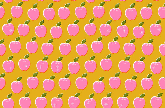 Preorder March 2027: Sparkle Shopper Apples Goldenrod RS0126 12 by Melody Miller of RSS