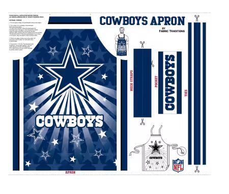 Preorder Dec 2026: NFL Dallas Cowboys Apron Panels 70665-D