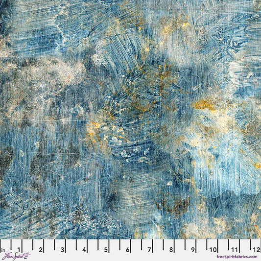 Tim Holtz Eclectic Element Palette Vintage Blue    PWTH289.BLUE Cotton Woven Fabric