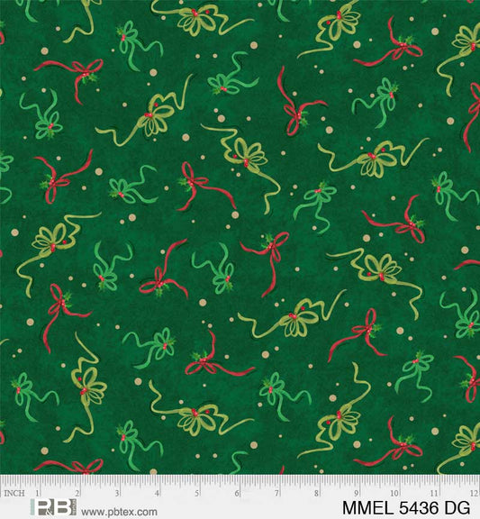 Merry Melody by Lesa Marino Vintage Bows    MMEL5436DG Cotton Woven Fabric