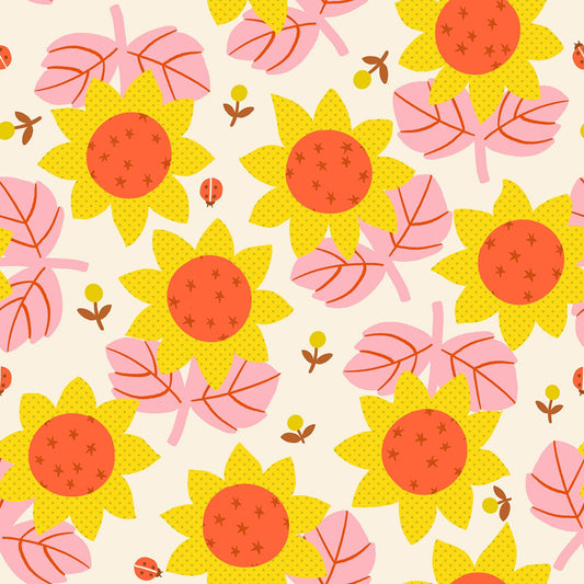 Preorder Apr 2027: Daisy Days Sunflower Florals Natural RS4173 11 by Alexia Abegg of RSS