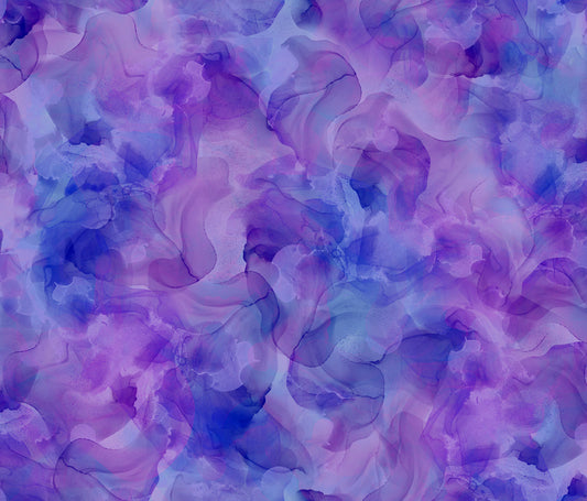 Aura Watercolor Blender Purple    30198V Cotton Woven Fabric