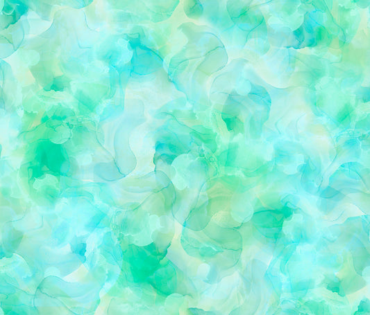 Aura Watercolor Blender Aqua 30198HQ Cotton Woven Fabric