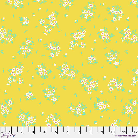 Tula Pink’s New True Colors 2025 What a Ditz Buttercup    PWTP253.BUTTERCUP Cotton Woven Fabric