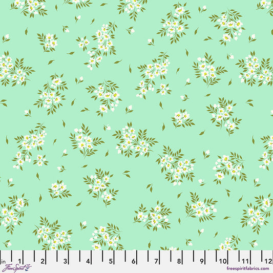 PREORDER ITEM - EXPECTED APRIL:  Tula Pink’s New True Colors 2025 What a Ditz Spearmint    PWTP253.SPEARMINT Cotton Woven Fabric