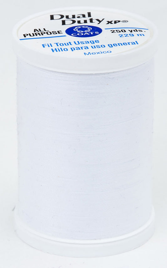 Dual Duty XP All Purpose Polyester Thread White   S9100100